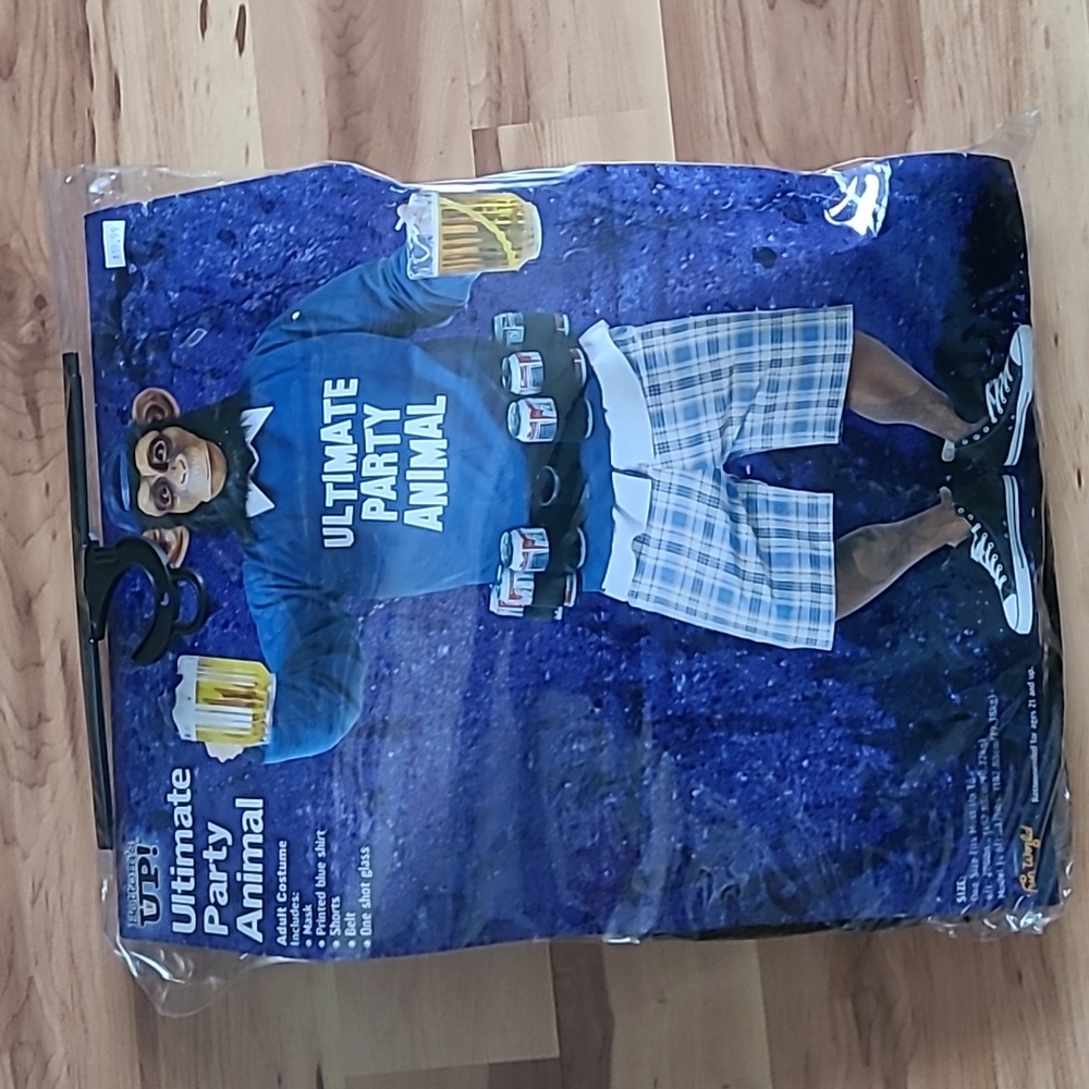 Men's Halloween Costume, OS, Ultimate Party Animal